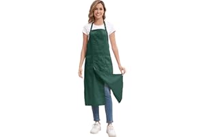 Nanxson Delantal para Cerámica con Piernas Separadas para Hombres y Mujeres, Delantal de Cobertura Total para Manualidades, Pintura, Peluquería y Jardinería