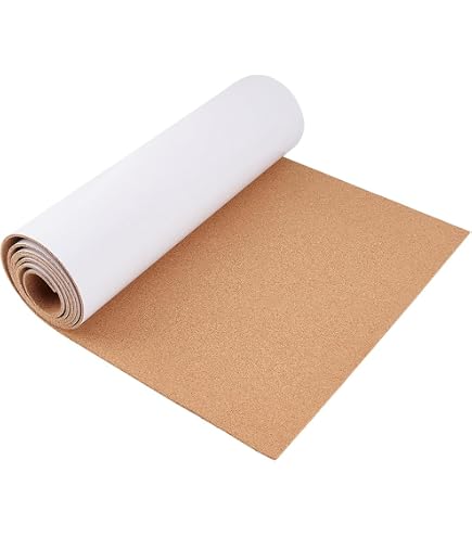 Panneau Liège Autocollant 12x30x30cm - 6mm Épais Avec Punaises Pour Bureau Ou Déco