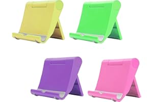 SUGHAW 4 Pièces Support Universel de Bureau pour Téléphone et Tablette, Stand Smartphone Pliable et Réglable, Porte Téléphone pour Appel Vidéo, Compatible avec Tous Modèles (Set B)