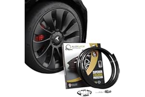 AlloyGator Protection Jantes Voiture Noir – Prévient Les Rayures et Éraflures de Bordure | S’adapte aux Jantes 24” | Compatible avec Tous Les Véhicules | Installation sans Colle | 15 Couleurs