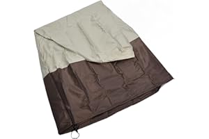 NAROOTE Cubierta Impermeable para Fuente de Jardín, Tela Oxford 210D Cubierta Impermeable Duradera para Fuente de Exterior 173x122cm para Invierno para Fuentes de(Coincidencia de color de café de arroz)