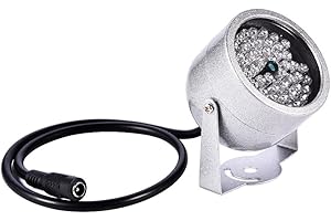 Lumières d'illuminateur de caméra IR, lumière de Vision Nocturne Infrarouge étanche 140 LED pour caméra de sécurité CCTV