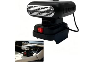 Batteridriven uppvärmning batteridriven rumsvärmare 2 värmenivåer 90° roterbar 2 USB-portar, bärbar för camping, bil, kontor