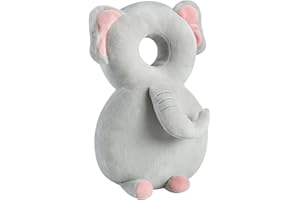 PandaEar Sac à Dos de Protection de Tête pour Bébé, Protège-Tête pour Tout-Petit en Marchant, Coussin de Protection Ajustable (Gris)