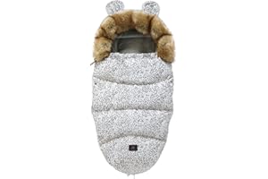YILWNNCSE Sacco Universale Passeggino,Baby Sacco Nanna Termico,Copripiedi per Passeggino Cosy Toes,Passeggino Allegato,Copripiede Invernale per Bambini, Antivento, Impermeabile,Lavabile (Leopardo)
