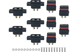 NUOFANY Amass XT60EW-M XT60W-F - 5 paia di connettori montabili XT60E per drone RC aereo FPV