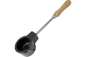 JEWELLERS TOOLS Schmelztiegel mit Schmelzgriff aus Gusseisen, Gold- und Silberfarben, Mixwerkzeug