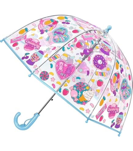 Kinderschirm Marienkäfer 72cm - Leichter Regenschirm Mit Einklemmschutz