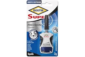 UHU Bostik Super Precision Colla Istantanea con applicatore di precisione per piccole riparazioni Trasparente, 3gr