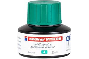 Edding 4-MTK25004 E-MTK 25 Refill Service marker permanentny, 25 ml, zielony