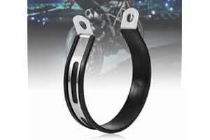 AYNEFY Soporte de Escape de Motocicleta Soporte de Escape Universal Soporte de Clip Silenciador, Soporte Adjuntar Tubo Soporte Cinta Acero Inoxidable