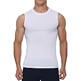 Smatstyle Canotte Compressione da Uomo,Maglietta Compressione Senza Maniche Aasciugatura Rapida,Runnig Sportiva Fitness Magli
