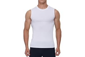 SMATSTYLE Męska Sportowa bez rękawów,koszulka kompresyjna,Sleeveless Quick Dry Oddychający bazowa do biegania Tank Tops,sportowy rękawem koszulka fitness Topy