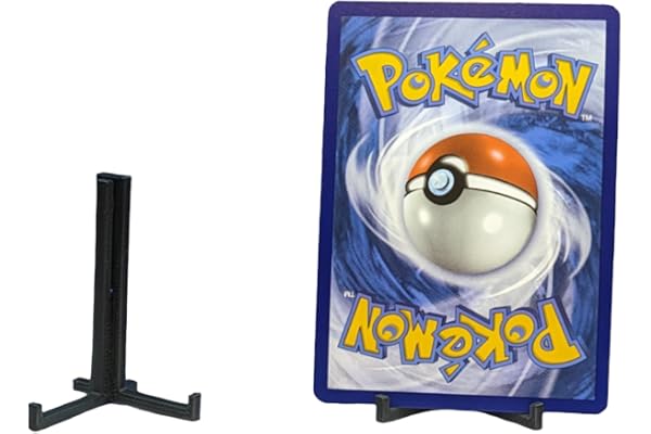 Lot de 5. Présentoir compatible pour cartes Pokémon Support toploader Porte carte gradées PCA PSA TCC CCC BGS Ultra pro et booster (Noir)
