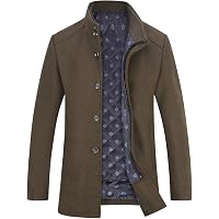 Herren Wintermantel – Slim Fit, Langer Wollmantel, Elegant & Warm Für Outdoor & Freizeit