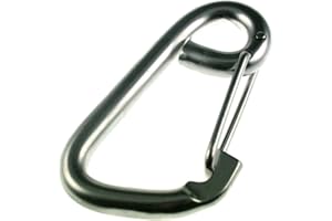 Moschettone In acciaio inox con occhiello, 80 mm Lunghezza, ARBO-INOX