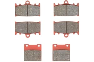 MEXITAL cerámica Pastillas de freno Delanteras + Traseras para ZXR 400 (89-90)/ZXR 400 R ZX 400 (91-94)/ZXR 750 ZX 750 Ninja ZX-7 ZX-7R (89-95)/ZZR 1100 ZX 1100 (93-01)/ZZR 1200 (ZX 1200 C) (02-04)