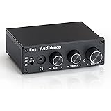 Fosi Audio Q4 Mini spelstereo DAC & hörlursförstärkare, 24 bit/192 kHz USB/optisk/koaxial till RCA AUX, digital till analog l