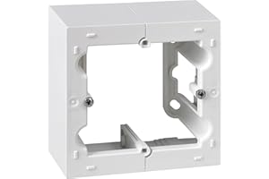 SIMON - Caja de Superficie, Base Enchufe Empotrable, Serie Simon 10, Apta para Interiores (IP20), Fácil de Instalar, Un Elemento, Color Blanco