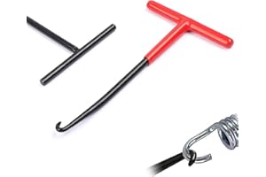 AONAYO 2 Stück Federhaken,Motorrad Werkzeug,Motorrad Auspuff,Auspufffeder Haken,Auspuff-Kettentrenne,Abzieher Werkzeug,T-förmiger Griff Federzieher Für Motorrad,Moped,Fahrrad,Stahl,Kupfer,Kunststoff