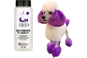 OPAWZ Semi-Permanente Tinte para el Pelo de Perro, Pigmentos de Grado Alimenticio, Tinte para el Pelo de Mascotas para Perros, Gatos y Todas las Mascotas que Pueden Bañarse (Dahlia Morado)