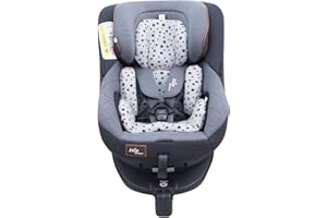 JYOKO KIDS Housse pour réducteur de siège auto bébé en coton compatible avec Joie Spin 360 (Black Star)