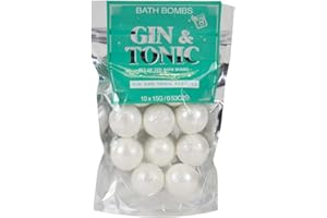 GR GIFT REPUBLIC Gin and Tonic Badekugeln, Silber, 10 Badekugeln pro Beutel