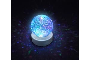 Playlearn SWGB Glitter Ball snow globe with LED color changing Mood Light
