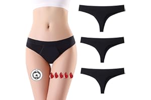 ZVZK Culotte Menstruelle 20ml Absorbant Tanga sous VêTement Lavable RéUtilisable String Menstruelle Sportifs pour Filles RèGles