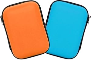 ULAWELLOR 2 Pezzi Custodia Rigida per Carte da Gioco con Cerniera, Mini Scatola Porta Carte da Collezione (Colori Casuali, Carte Non Incluse)