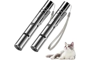 ATWG Interactive Toys For Cats And Dogs, Cat Toy With Led, Intelligent Electic Cat Toys For Training Exercises, Usb Rechargeable（2pcs）