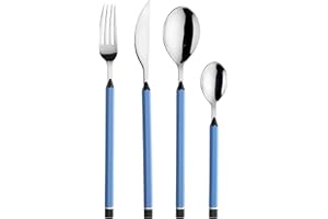 Pintinox Set 24 pz Matite, Posate Colorate, Acciaio Inox Nichel Free, Colore Turchese