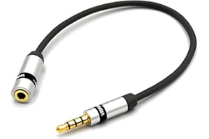 VITALCO TRS to TRRS Microphone Adapter Mini Jack 3.5 TRRS Male to TRS 3.5mm Female Cable