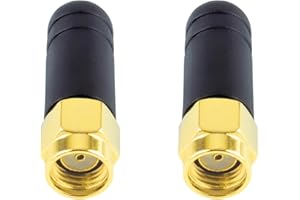 BOOBRIE Small WIFI Antenna 2.4GHz RP SMA Male 3CM WiFi Bluetooth Wireless Antenna Omni-Directional Mini PC Aerial Signal Booster Adapter for Wireless Router Pack of 2