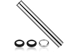 Cieex Universal Tauchrohr für Siphon 300mm, Verlängerung Rohr Abfluss, Röhrensiphon Chrom-1 1/4 Zoll x 32mm - Chrom