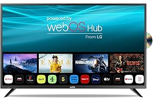 Cello C5024WSF Smart TV de 50 Pulgadas, fácil de Usar: Reproductor de DVD, Triple sintonizador, Bluetooth, Sistema LG WebOS ultrarrápido, Netflix, Prime y Puertos HDMI y USB Integrados [2025]