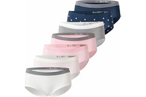 PALLEON 7-pak dziewczęcych majtki hipster dziecięce z mikrofibry, bielizna, różnokolorowy 2, 116 cm