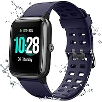 Muzili Smart Watch IP68 Waterproof Fitness Tracker for Swimming 1.3'' Large Color Full Touch Screen Sport Watch with Heart Rate Monitor Sleep Monitor Pedometer 9 Sports Modes 10 Days Running Time for Boys Men Women Girls