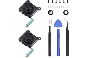 IKPEK 2-pack joysticks ersättning för PS Vita 2000 2001, analog 3D-tumpinne med tumstiftsgrepp och skruvar för PSV 2000