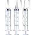 HiMo 20ml Syringe for Liquid, Oral, Scientific Labs, Measurement, Dispensing, with Cap- 3 Pack 20ml Syringes