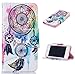 Price comparison product image Apple iPod Touch 5th / 6th Flip Wallet Case [with Free Tempered Glass Screen Protector] - iFeeker Luxury Cute Pattern Soft PU Wallet Magnetic Closure Design Protective Case Cover with Stand Function and Card Holders for Apple Apple iPod Touch 5th / 6th - Dreamcatcher