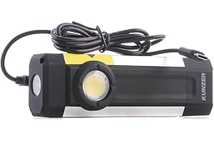 ‎KUNZER KUNZER PL-041 Arbeitslampe - Werkstatt-Taschen-Leuchte mit Powerbank - 800lm Lichtstärke und 10h Leuchtdauer