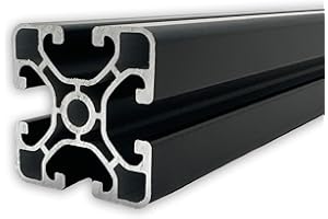 SGPLUSMH Aluprofil 40x40 mm | Nut 8 | Länge: 800 mm = 80 cm | schwarz eloxiert | Aluminium Profil | Nutenprofil | Aluprofil | Alu Profil | Leicht | Montagesystem