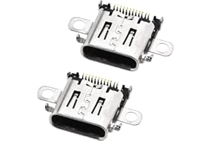 2pcs Switch Charging Port Replacement, Lpluziyyds Replacement USB Type-C Charging Port Connector Socket Charger Component Compatible with Nintendo Switch Console