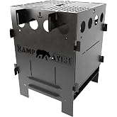 Camping Bear&reg; Pyro&trade; Firebox: Portable and Folding Multi-Fuel Camping Stove | BBQ, Grill Folding and Portable Bag Ka