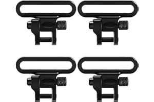 GUGULUZA 4 STÜCK 2,54cm Schnellverschluss Riemenbügel, QD Sling Swivel, für Gewehrgurt und Schraube Holzpfosten