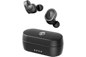 Skullcandy Sesh ANC Auriculares In-Ear Inalámbricos con Cancelación de Ruido, 32 h de Autonomía, Micrófono, Compatibles con iPhone Android y Dispositivos Bluetooth - Negro