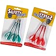 ForuMall Soft Tip Safety Darts-Great Games for Kids-Leisure Sport for Office (3 X Red+3 X Green)