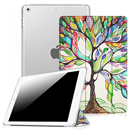 Fintie iPad mini Hülle Case - Ultra Slim Superleicht Schutzhülle mit Lichtdurchlässig Rückseite Abdeckung Smart Cover Tasche mit Auto Schlaf / Wach und Standfunktion für Apple iPad mini / iPad mini 2 / iPad mini 3, Liebesbaum