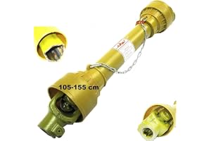 D+L Kraftaxel kardanaxel traktor ledaxel med skydd axel drivaxel ny (tappaxel 105–155 cm)